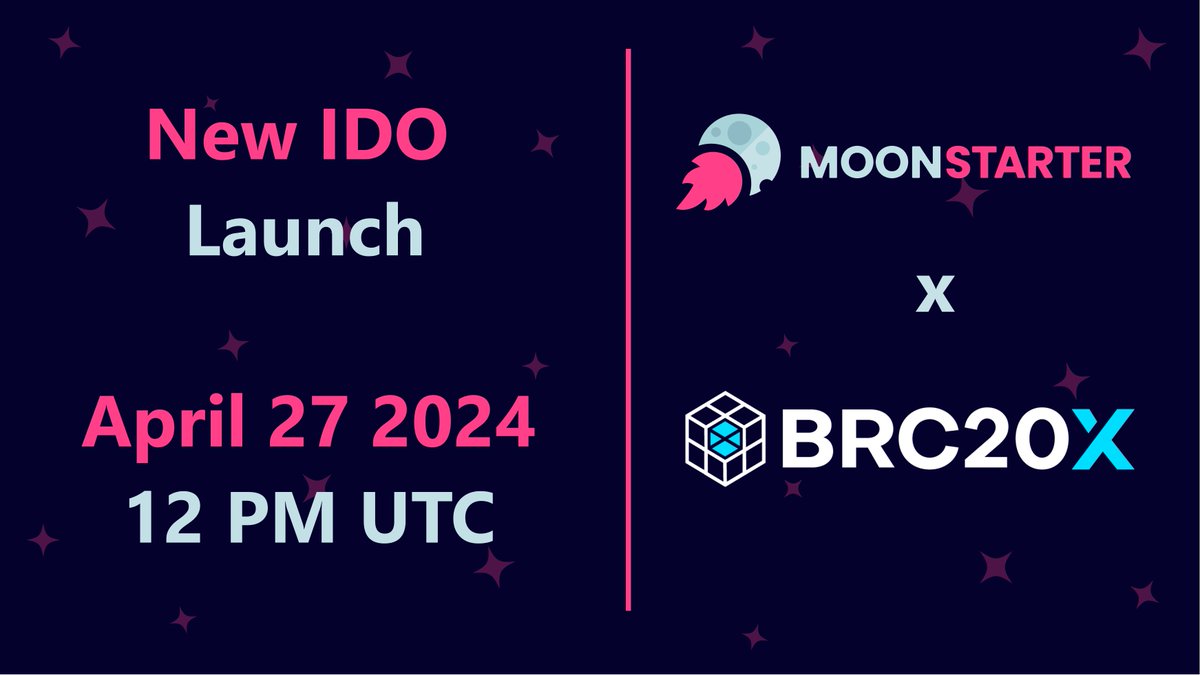 moonstarter_off's tweet photo. Dear Community,

We are glad to announce you that @brc20x_io has chosen MoonStarter as one of their platform for their Public Sale.

For this IDO we will have 2 pools:

1st Pool: 50K Allocation for whoever bought in the private sale (https://t.co/oU7Igimy5i) have guaranteed for the same amount for this public sale with refund. So if you bought 500$ you will have 500$ of guaranteed allocation for this public sale. This also means that as we had a sold out in the private round, the entire 50K of this public round pool is reserved for the private sale buyers. We will automatically whitelist all the private sale buyers for this pool, no action is needed by your side (just be sure to still have your KYC Approved).

2nd Pool: 50K Allocation open to everyone.
If you have a validated tier:
1️⃣ Fill the Google Form:  https://t.co/2sysO2wj2A
2️⃣ Be sure to have the MoonStarter KYC Approved: https://t.co/lGIX8CnsOX

For all the details, check the following article: https://t.co/DHmHDRPueP

The #MoonStarter Team