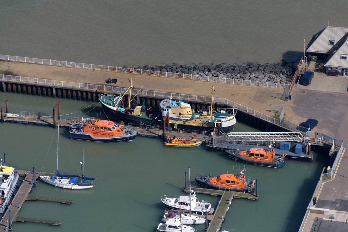 Lowestoft Marina aerial image - the trawler is LT412 - the Mincarlo built 1961 in Lowestoft at Brooke Marine. The last surviving sidewinder fishing trawler from the Lowestoft fishing fleet #Lowestoft #aerial #image #Suffolk #harbour
