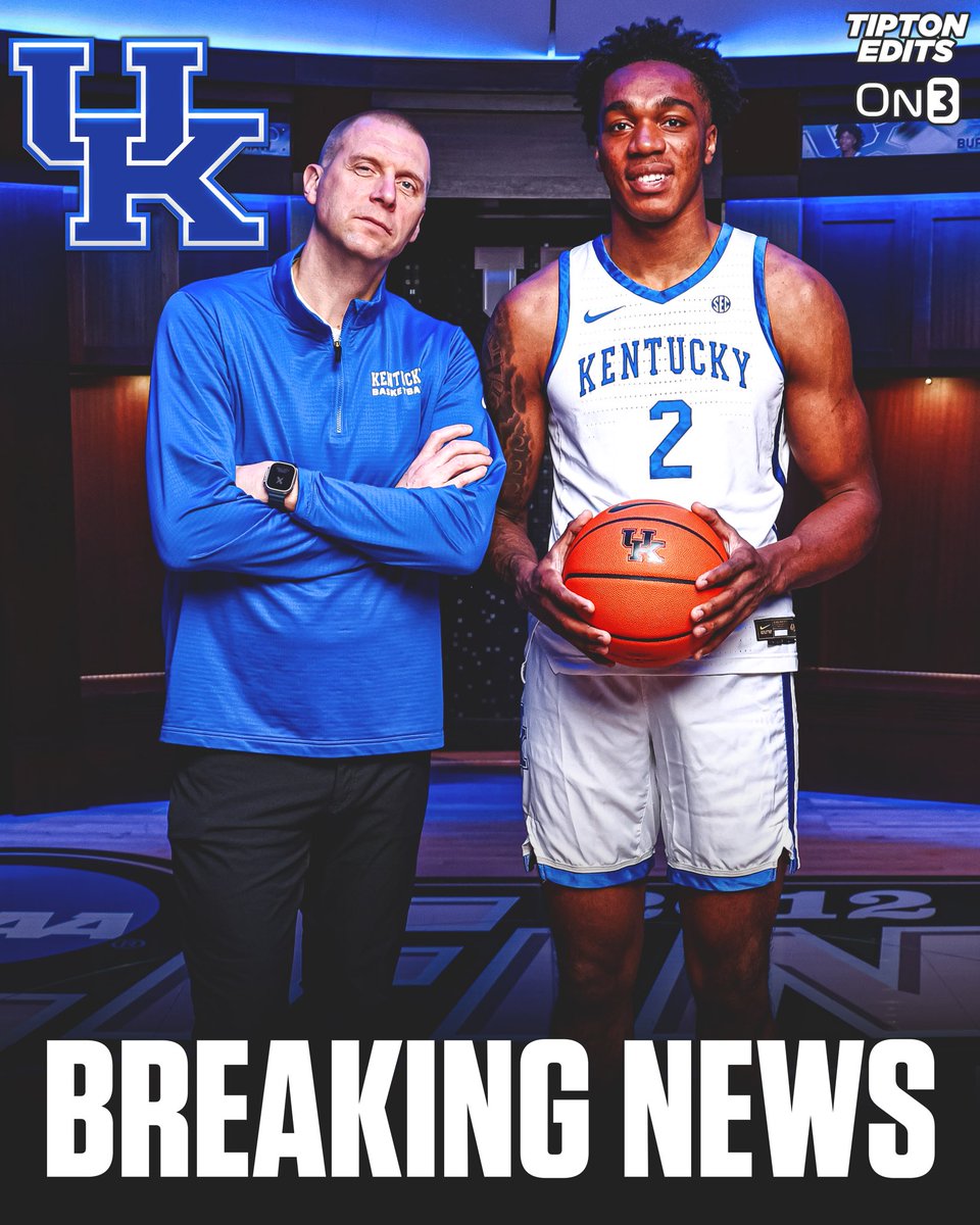 Joe Tipton (@tiptonedits) on Twitter photo BREAKING: Drexel transfer Amari Williams (<a href="/amxriwillixms/">Amari Williams</a>) has committed to Mark Pope and Kentucky, his agent @georgelangberg of GSL Sports Group tells @On3Sports.
The 6-10 F/C is a three-time CAA Defensive POY and boasts a 7-foot-5 wingspan.
on3.com/college/kentuc… BREAKING: Drexel transfer Amari Williams (<a href="/amxriwillixms/">Amari Williams</a>) has committed to Mark Pope and Kentucky, his agent @georgelangberg of GSL Sports Group tells @On3Sports.
The 6-10 F/C is a three-time CAA Defensive POY and boasts a 7-foot-5 wingspan.
on3.com/college/kentuc…