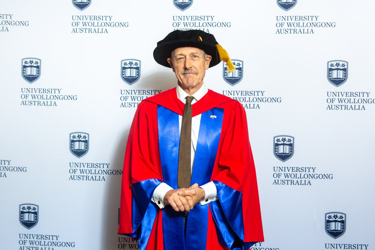 Renowned actor, artist and musician @MorrellGeoff was awarded Honorary Doctorate last week for his exceptional career, his unwavering commitment to the arts and his deep connection to #UOW. 👏 bit.ly/3Q8G1ir #UOWGrad2024