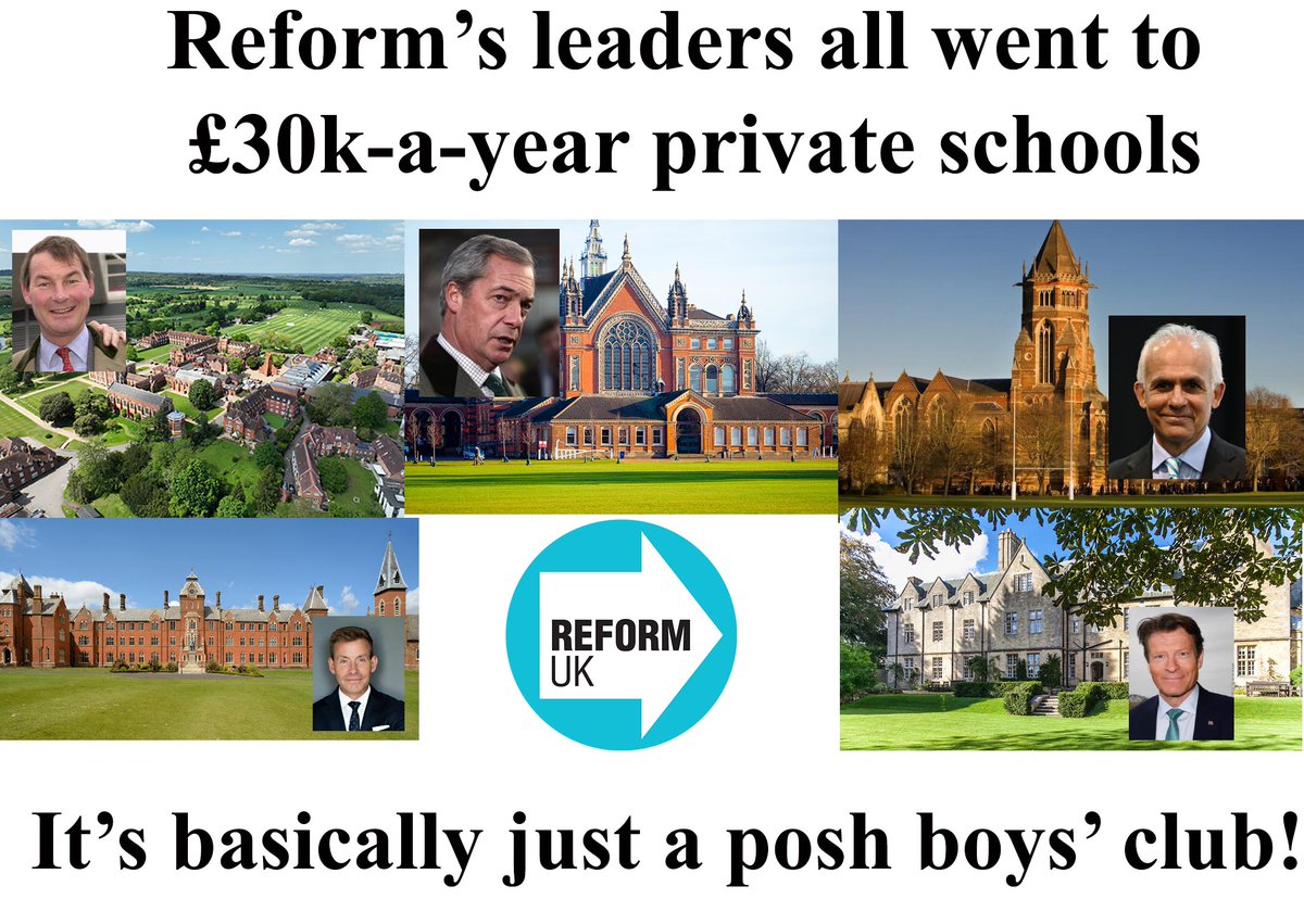 The last thing this country needs is to be ruled by public school posh boys trying to con the public they are 'men of the people'. Reform are public school posh boys and failed Tories.