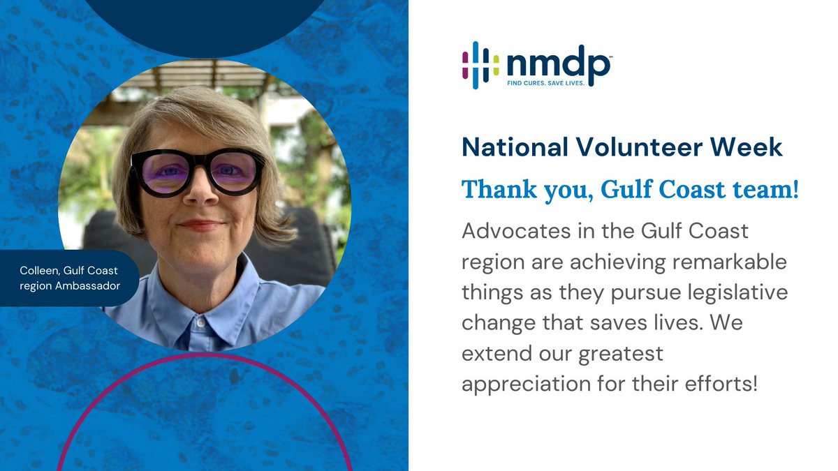 NMDP_advocacy's tweet photo. Thanks to Colleen and Hillary, our Gulf Coast region ambassadors, for leading the way for legislative change that impacts patients facing blood cancers and disorders in Alabama, Florida, Georgia, Louisiana, and Mississippi. #NationalVolunteerWeek https://t.co/kwOFCg79i4