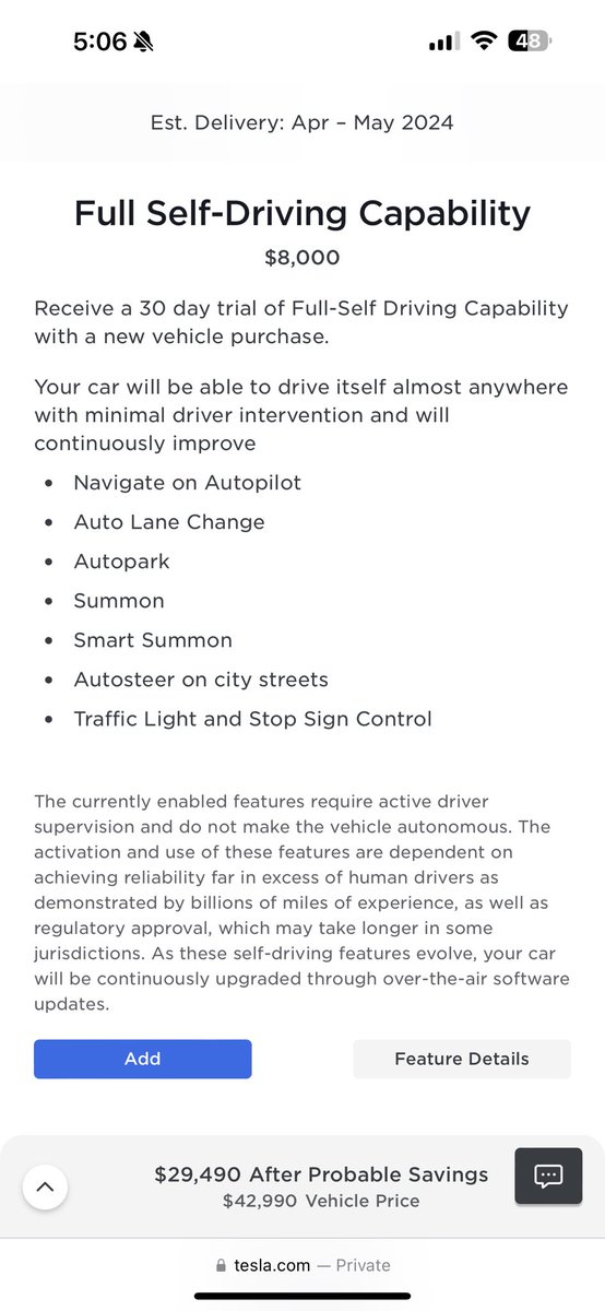 🚨 FSD Price Drop Alert 🚨 Tesla has once again reduced the price of its Full Self-Driving (FSD) software from $12,000 to $8,000! 🔻 Why the price drop? Here are some possible reasons: 🔹 Boost sales: With Tesla's recent quarterly delivery numbers being less than stellar and