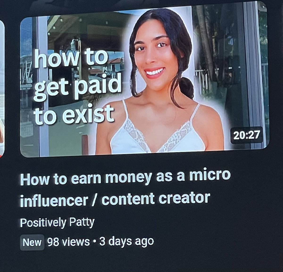 Can’t tell if satire but don’t want to push it above three figure views