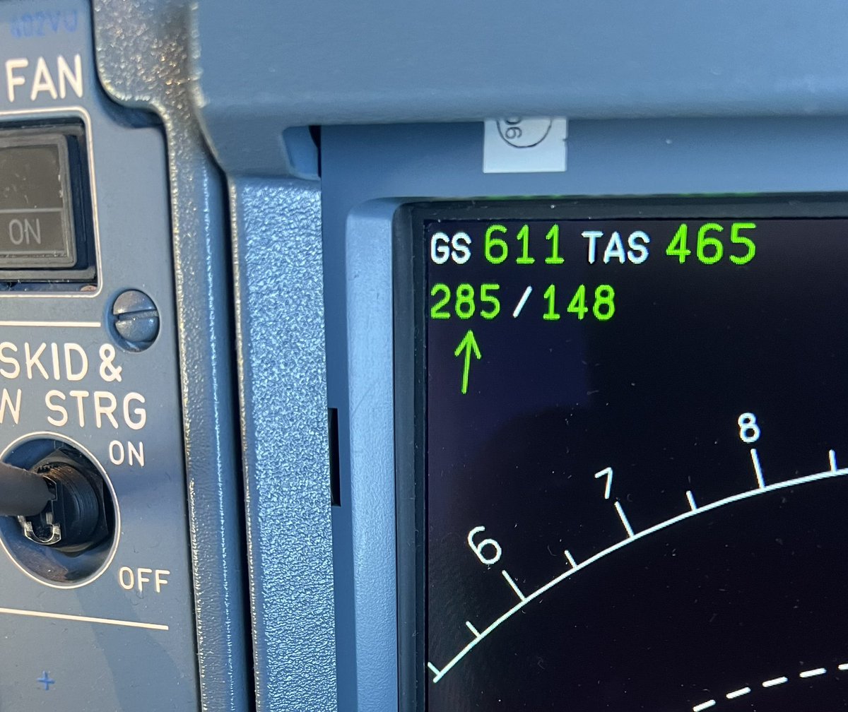 Go the baby bus… we must be doing the speed of sound, or light, one of them anyway. Contrails on full.