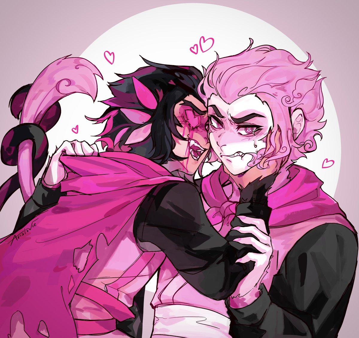 Love~ give me one more chance~ ❣️

Eyeshot AU fanart! @dynamic_simpduo #shadowpeach