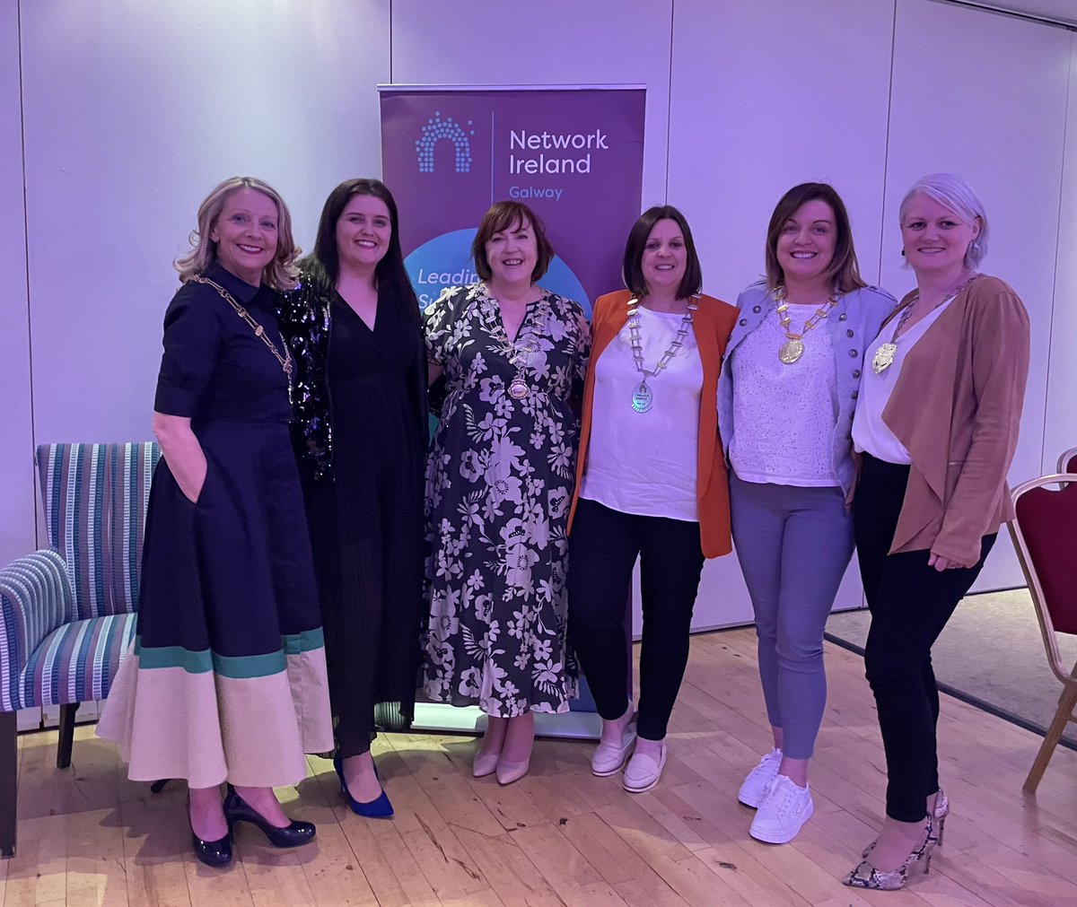 Flying the flag for @NetIrlWaterford @networkwaterford with Sinead O'Neill. When women support each other, incredible things happen. Inspiring two days in #Galway @networkgalway President's Dinner 2024 and @Network_Ireland National Executive meeting.

#supportedbyAlB #stepahead
