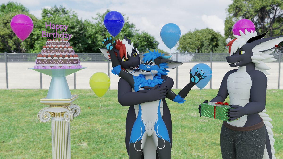 I heard it is @NicoredaAD birthday so i did a quick render birthday gift for him~ 💙🎂