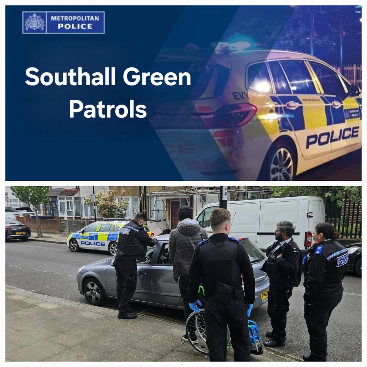 The team dealt with a male on Rectory Road for the below offences; ➡️ Vehicle seized for no insurance ➡️ Stolen number plates returned to owner ➡️ Community resolution issued for possession of cannabis #notonourwatch