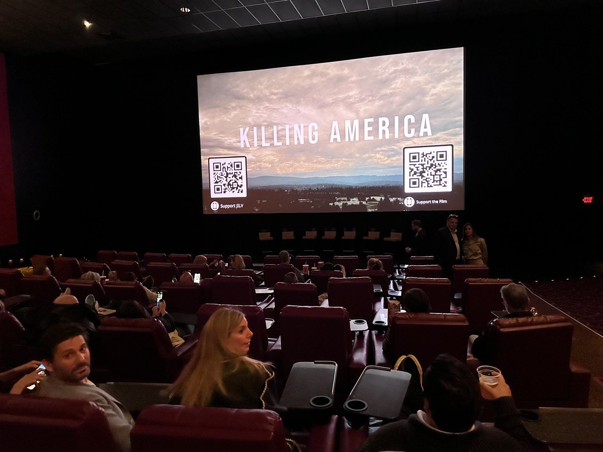Getting ready to show #KillingAmerica  in Chicago! Sold out.