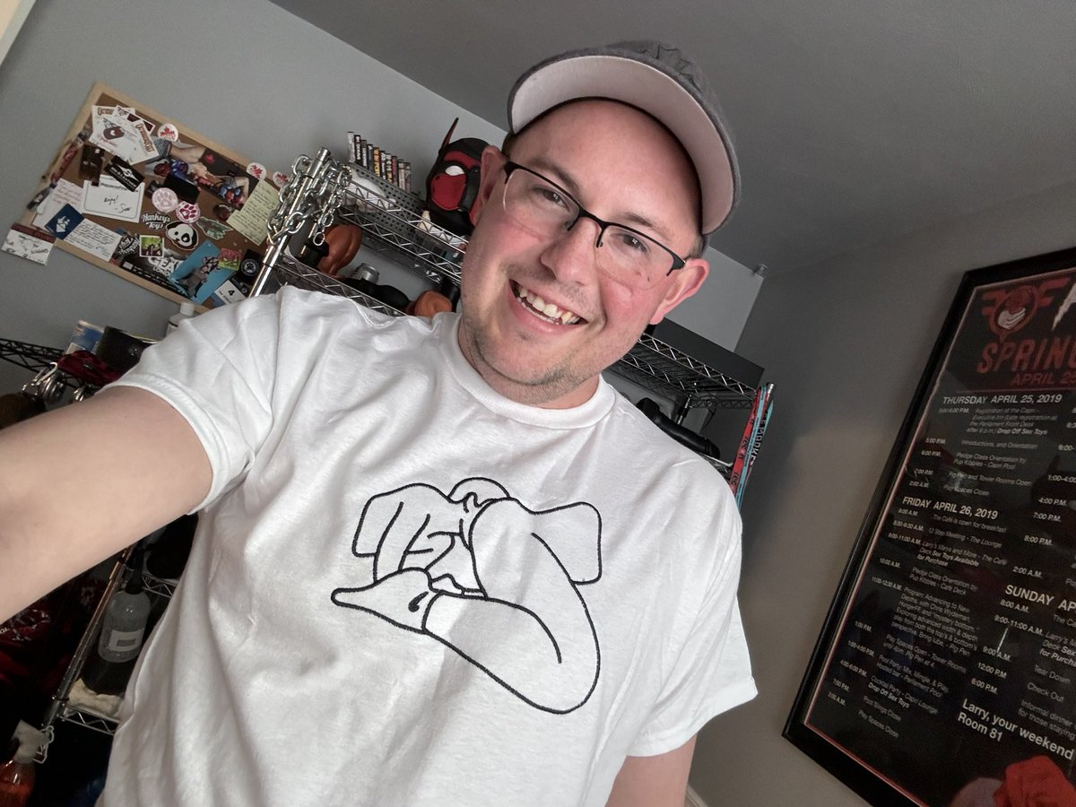 Thank you <a href="/Exhcreative/">Exhausted Creative</a> for the amazing and super comfy embroidered shirt! Can’t wait to wear it at <a href="/fist_fest/">Fist Fest®️</a> later this week!