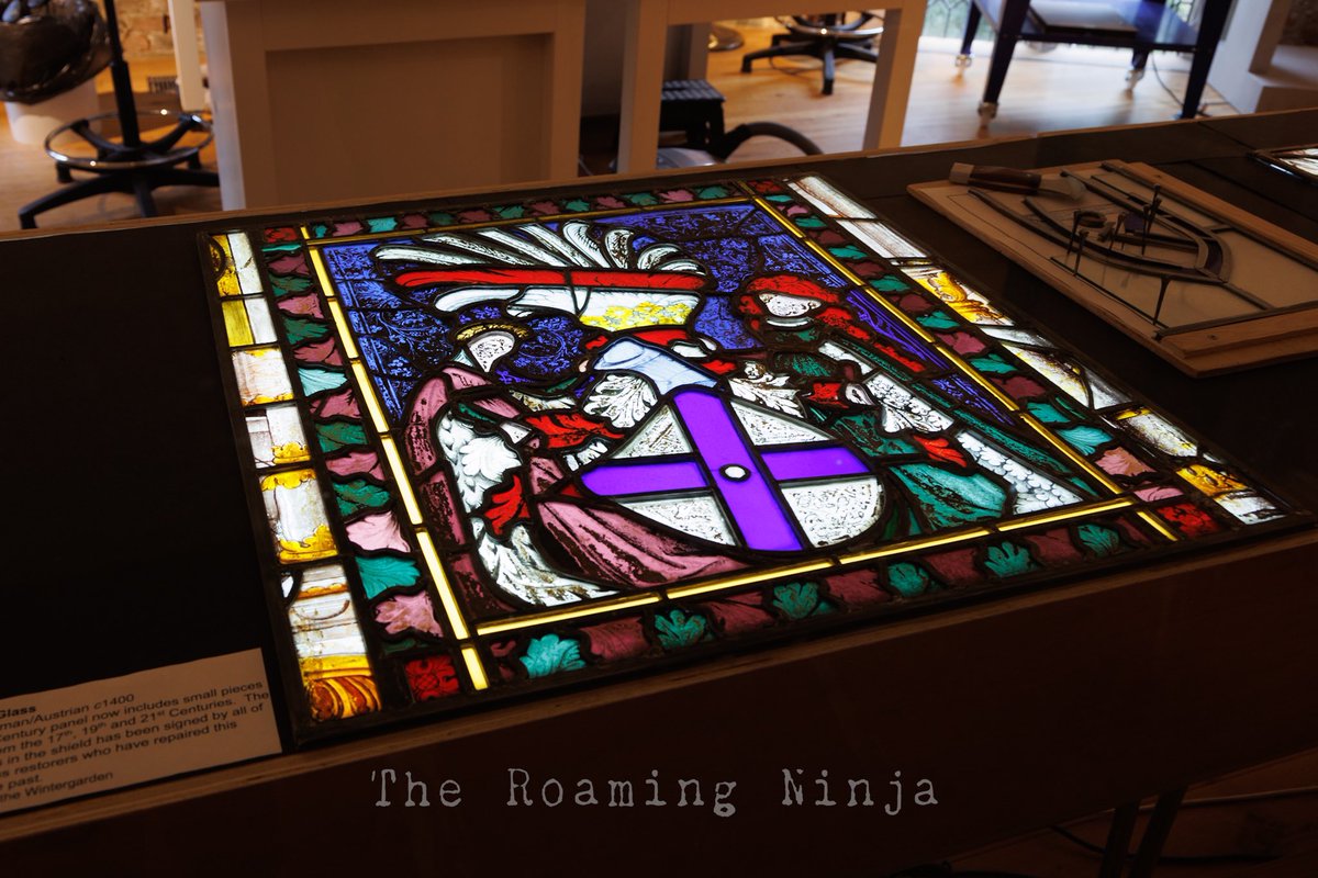theroamingninja's tweet image. Scraping in for #StainedGlassSunday, some images from my visit last Sunday to Highcliffe Castle in Dorset. Lovely to see the restoration work ongoing. Well worth a visit