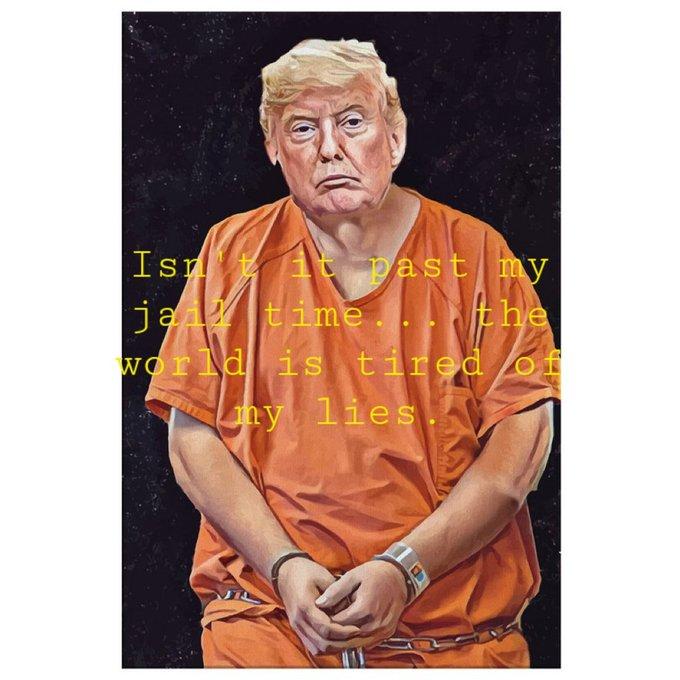 I used to think trump's orange hue looked bad. Now I'm thinking he would look GREAT in orange permanently.