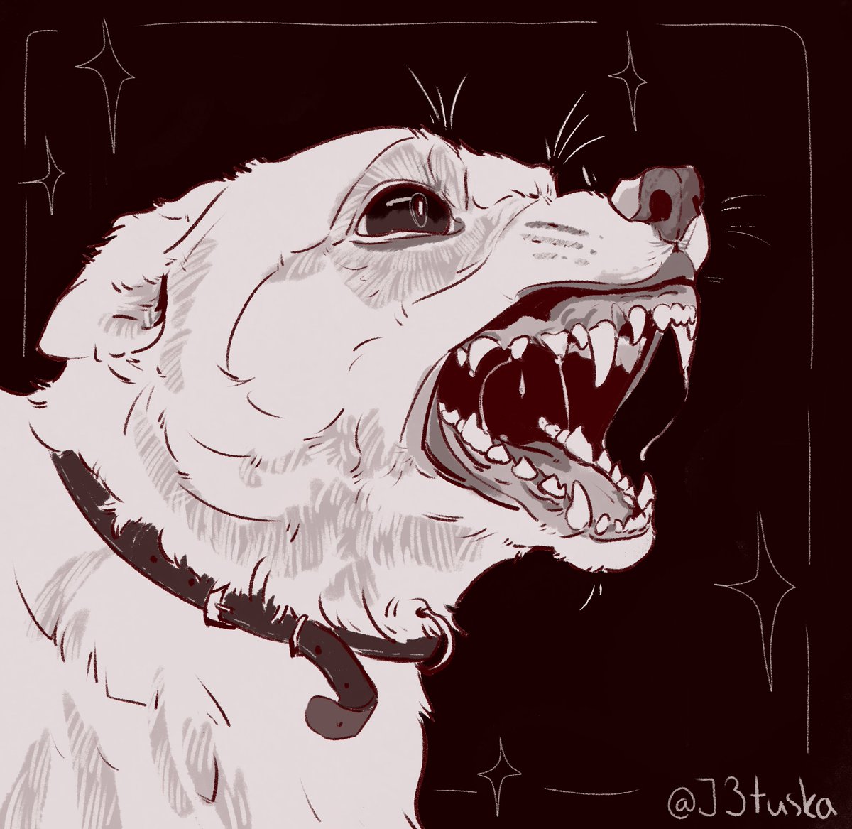j3tuska's tweet photo. angry dog https://t.co/LhKK4ZrAq7