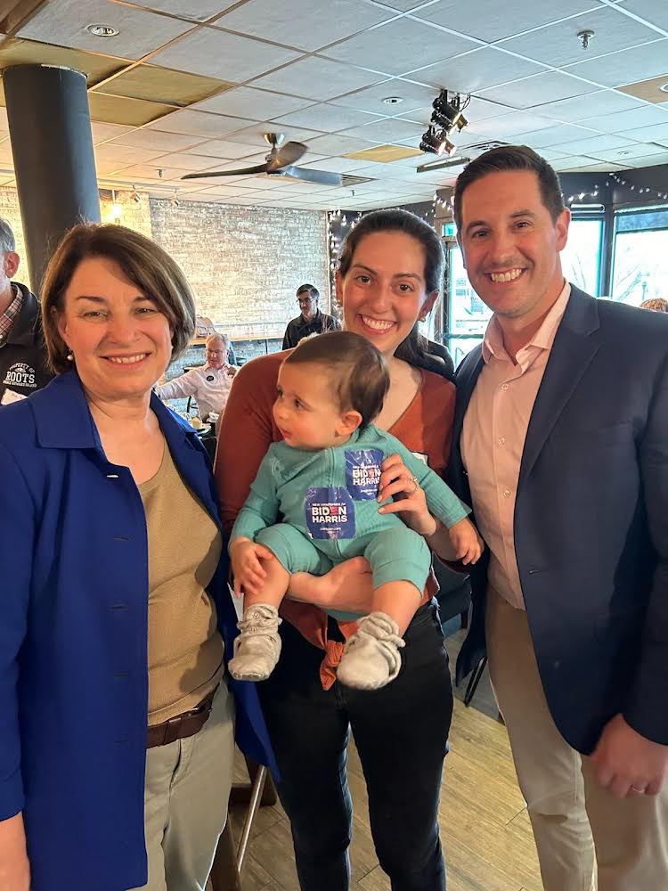 Great day in New Hampshire with the supporters who are going to win the Granite State for @JoeBiden! Also fun to see my former NH State Director Scott Merrick with his wife Mikayla and son Noah, who is Biden’s youngest supporter.