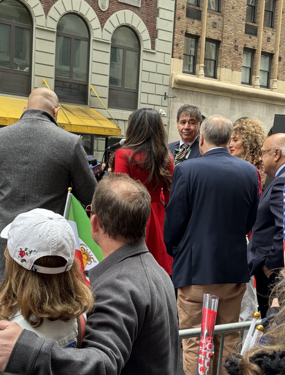 So nice to see Jenifer Rajkumar, who I met when she was a little girl, now a prominent member of the New York State Assembly, addressing a street rally in New York celebrating Persian culture.