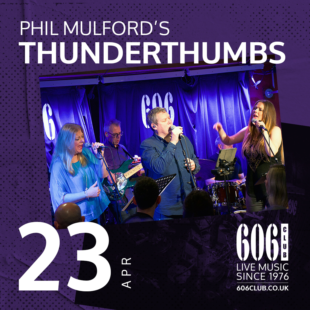 Tuesday: Led by @Bass1Phil & inspired by #bass legend Louis Johnson, 'Thunderthumbs' Three brilliant singers, a deeply grooving rhythm section and powerhouse horns! Book: 606club.co.uk/events/ #soul #jazzfunk #jazzclub #livemusic #chelsea