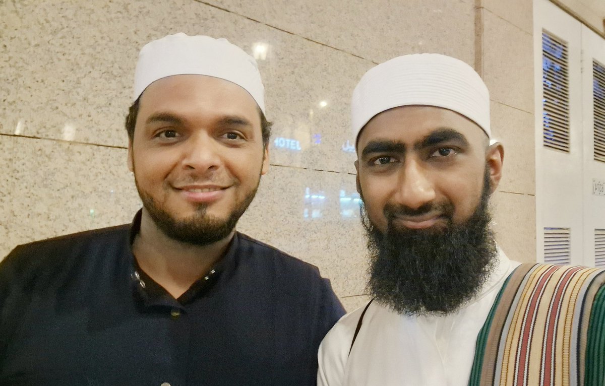 With Sayyid Umar in Madinah al-Munawwarah whilst we were waiting to welcome his father, Sayyidi Habib Kazim al-Saqqaf حفظه الله in February 2024.