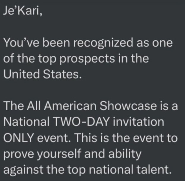 Congratulations to my son @JeKariDouglas7 on his invite to the All American Showcase in Houston,TX, next month. Mama is looking forward to seeing you compete and showcase your talents. ♥️💪🏈 @LawrencHopkins @ShedrickMckenz2 @coach_pat84 @ESPN3ALLDAY @Coach_Davis15 @SidFor6