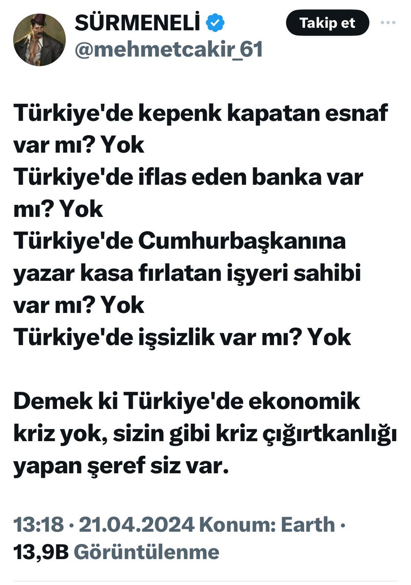 Beyin var mı?
-Yok
Onur var mı?
-Yok
O zaman bu lağım faresine kim insan diyor?