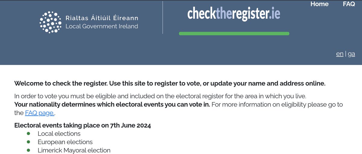 Take 2-3 mins to register to vote or check and update your details 🙏

The process to register was improved recently so it's all really quick and easy!

checktheregister.ie/en-IE/

#IrishPolitics #Ireland #Waterford