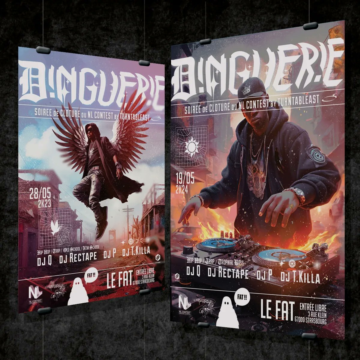 NewIconFactory's tweet image. Nouvelle affiche pour la soirée Dinguerie qui clôture le @nlcontest avec Turntableast !!!
#festival #graphidesign #Strasbourg