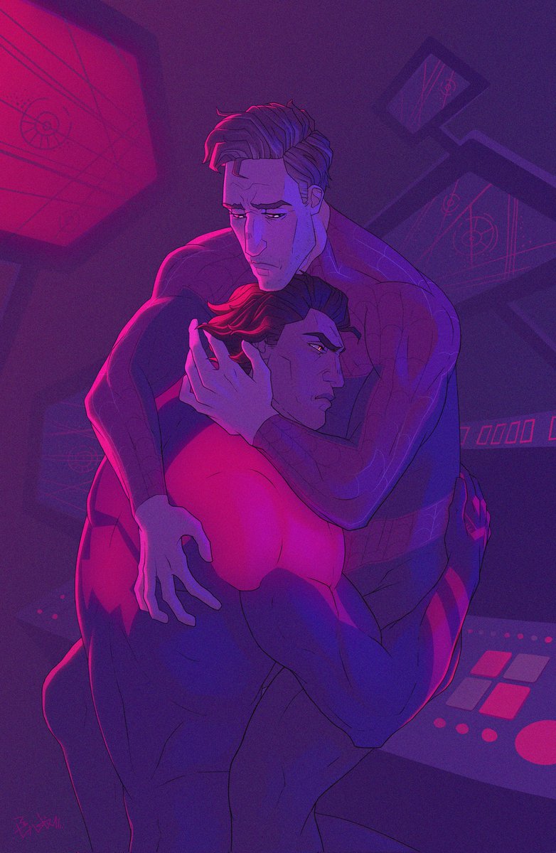 hugs 🤗
#spiderdads #MiguelOHara #PeterBParker