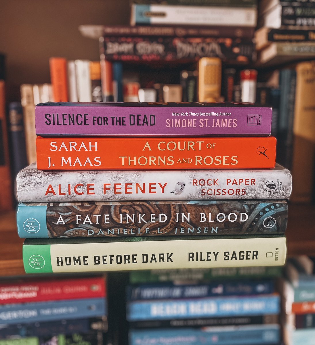 🦋Name stack🦋

It’s Saturday!!!

🦋Silence For the Dead
🦋A Court of Thorns and Roses
🦋Rock, Paper, Scissors
🦋A Fate Inked in Blood
🦋Home Before Dark

#bookstagram #bookstagrammer #book #books #booksofinstagram #booksofig #booksofinsta #bookreview #bookrecommendations #book