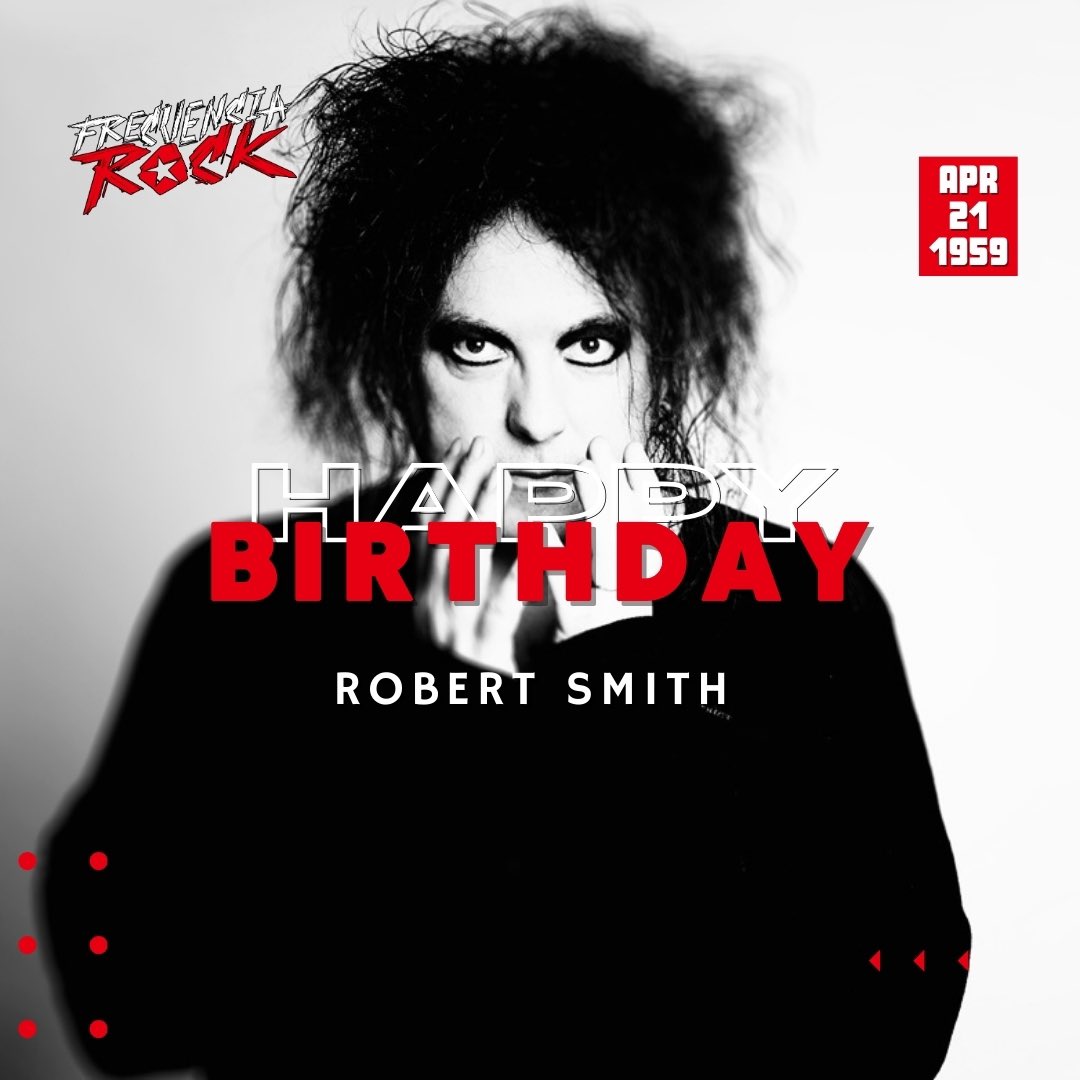 [Happy Birthday]: Robert Smith!
•
•
•
•
•
•
•
•
#robertsmith #thecure #emo #goth #frecuenciarock #rock #musica  #felizcumpleaños #happybirthday #undiacomohoy #rockstar #musichistory #love #efemerides #rocknroll #music #onthisday #didyouknow #bornonthisday #birthday #hbd