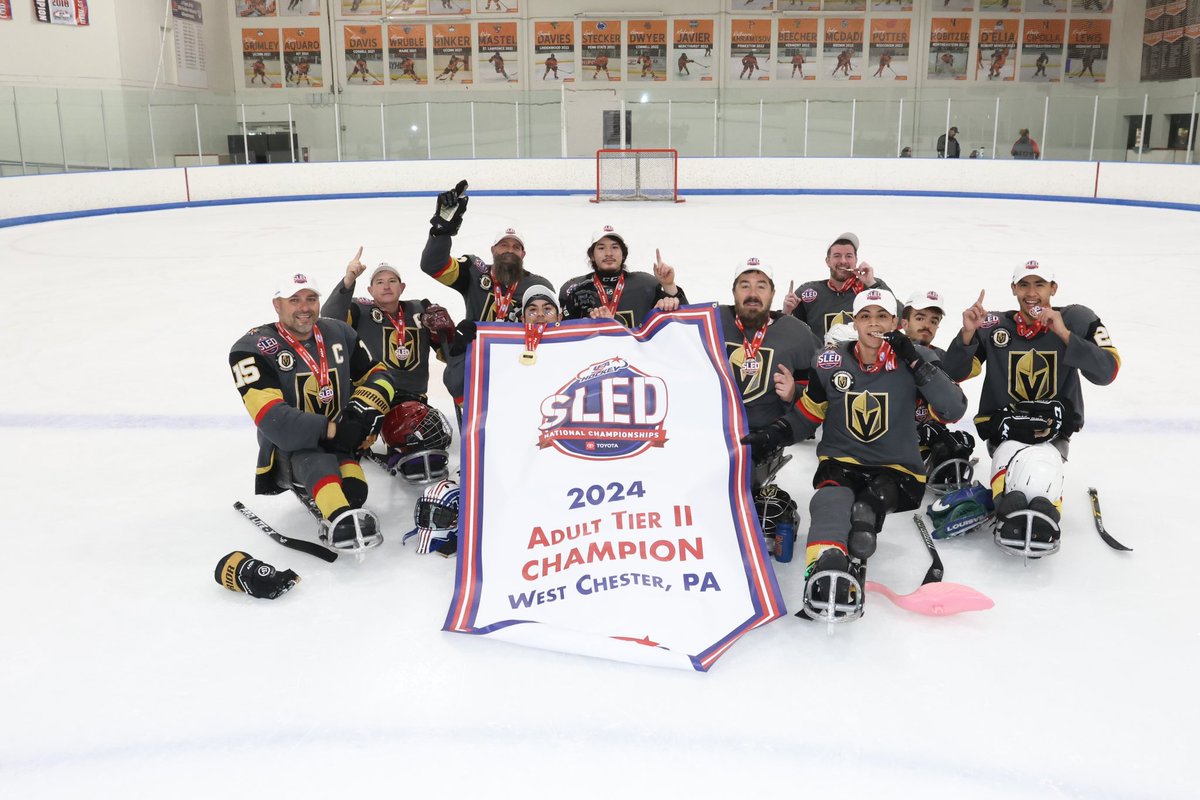 usahockey's tweet image. Congratulations to the 2024 Toyota USA Hockey Adult #SledNationals Champions! 🏆