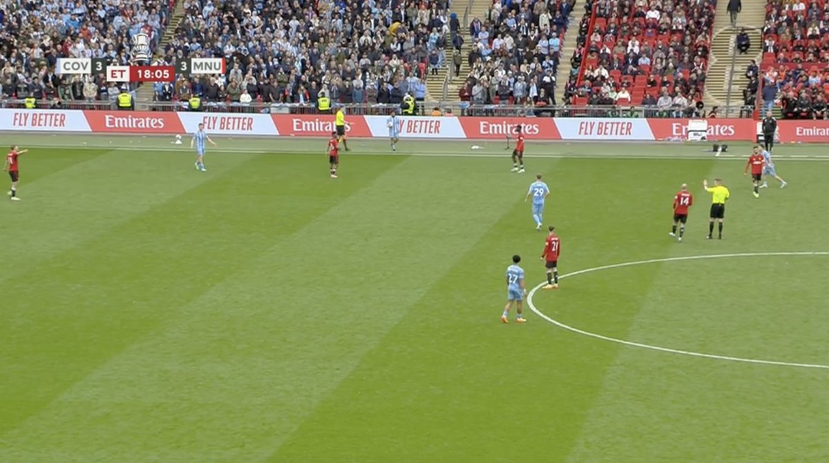 ⌚️108' IN

⚔️Coventry 3-3 Man United

🏟️ Wembley

#FACup #COVMUN