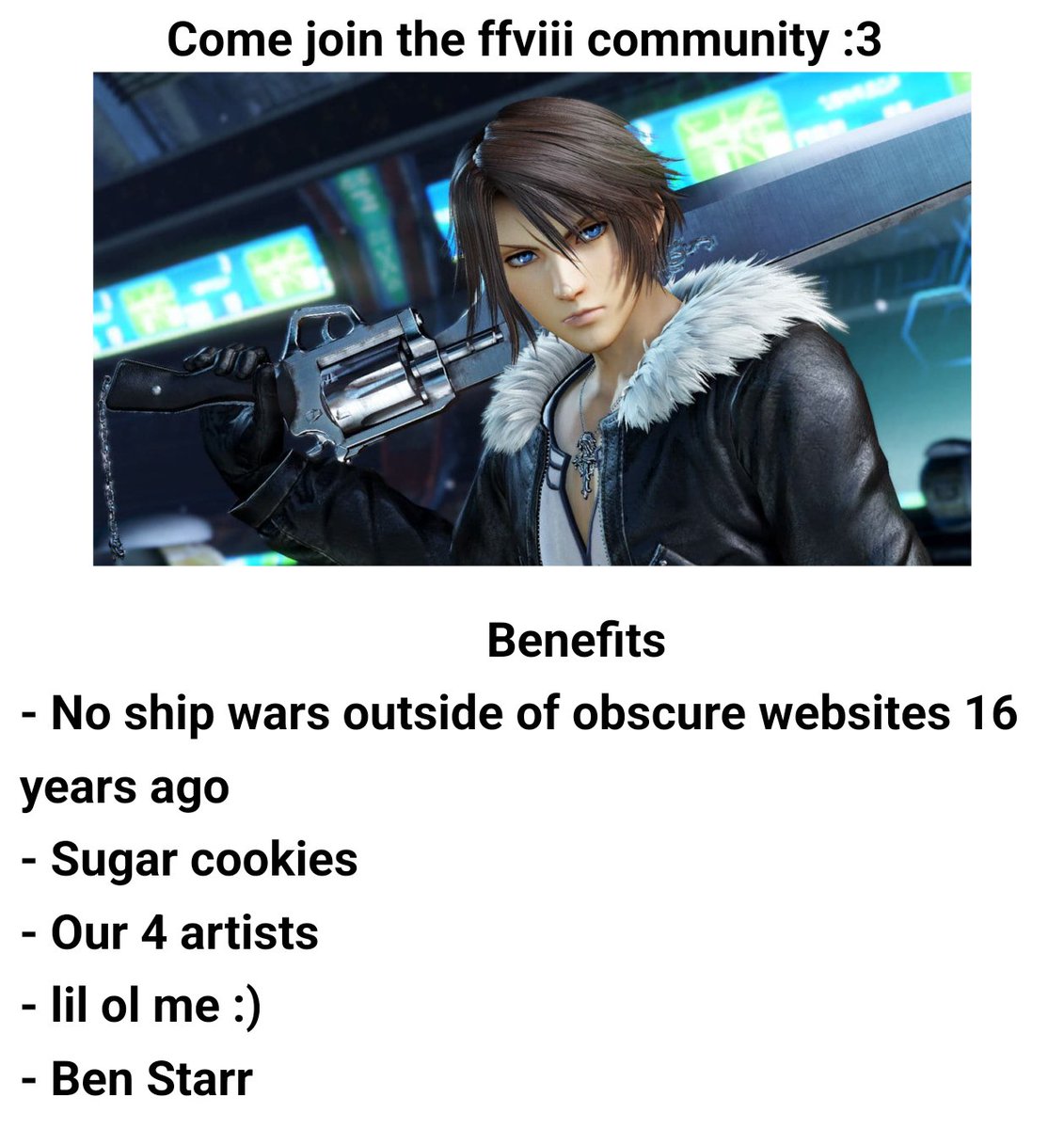 My ffvii oomfs are fighting so I gotta step in