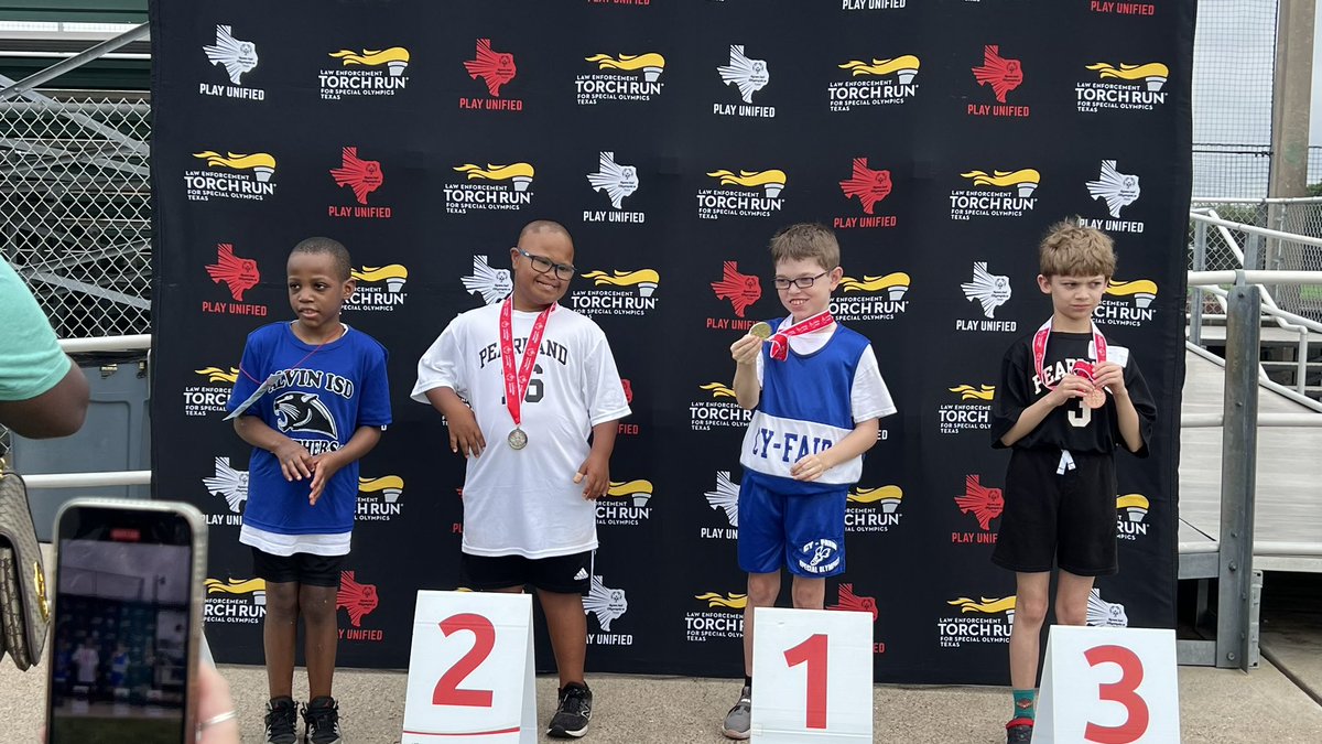 Special Olympics Track! Congrats to our track stars Kasen and Alihan! #wearelowery #CFISDspirit