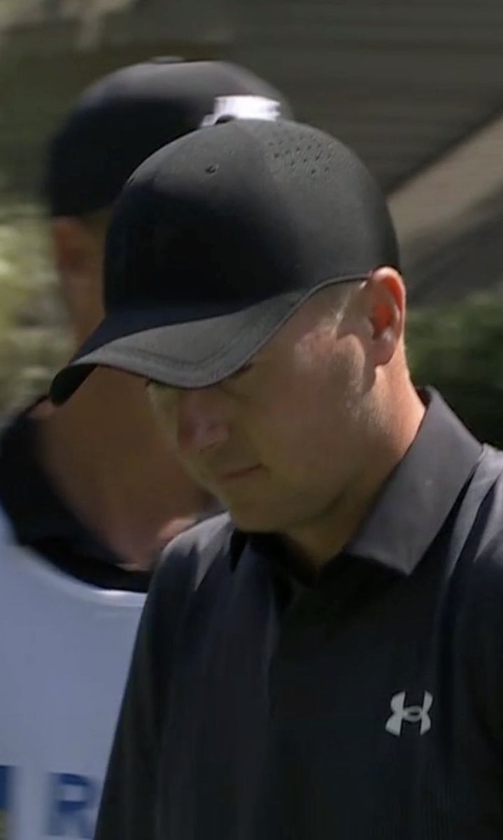 Jordan Spieth is wearing maybe the ugliest hat I’ve ever seen.