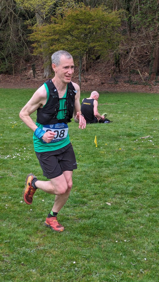 First Nottinghamshire vest today at the British Intercounties Mountain Champs in Keswick ... ridiculously stacked field, (unsurprisingly) challenging route ⛰️⛰️⛰️ didn't come last 🎉 #impostersyndrome