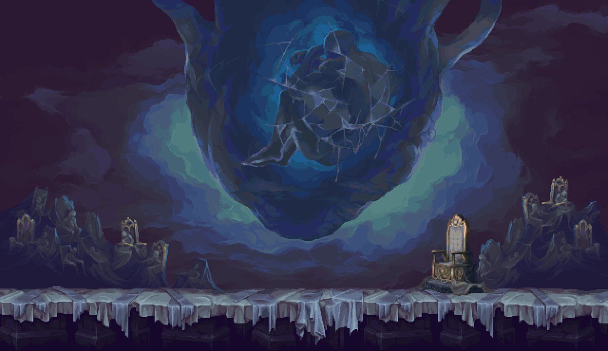 Martyrs church phase 2, pixel art for Blasphemous II #pixelart #ドット絵 #Blasphemous2
