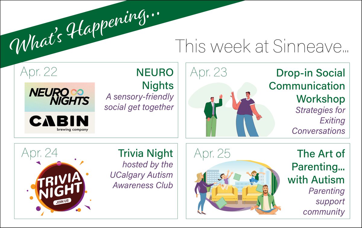 Mark your calendar and plan to attend one--or all!--of the great things happening here and around our community this week. All of our activities and events are FREE and many are offered in-person and virtually. Visit the calendar on our website. sinneavefoundation.org/events/