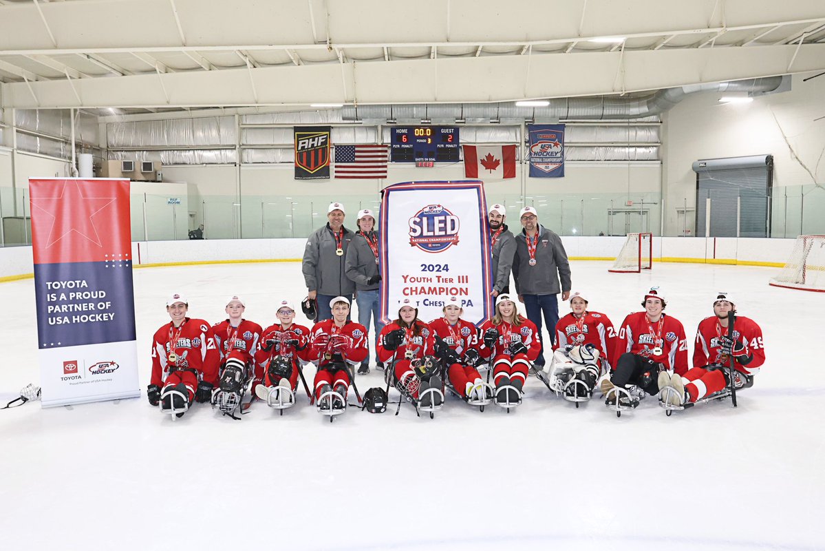 Champions have been crowned at the 2024 Toyota USA Hockey Youth #SledNationals! 🏆 Congratulations to all of the winners!