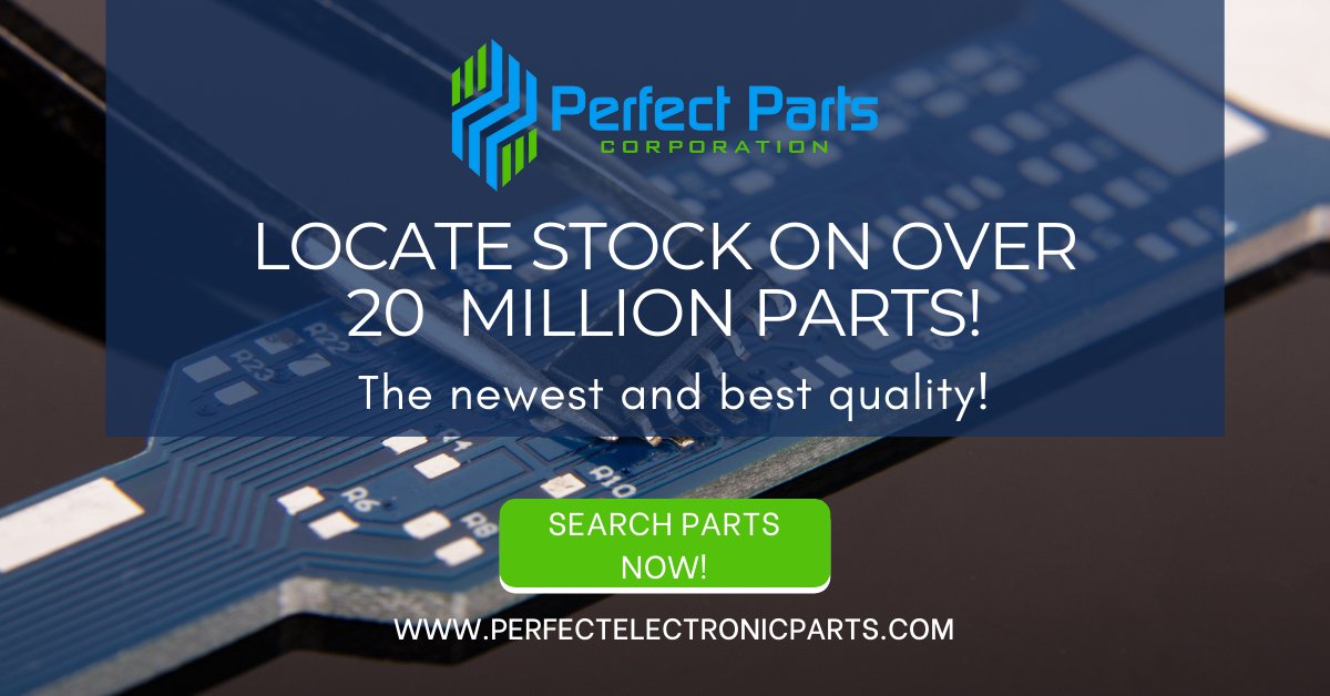 Every part you need you will find here! Click the link below to search parts now! 
perfectelectronicparts.com/products.php

#ElectronicComponents #PerfectParts