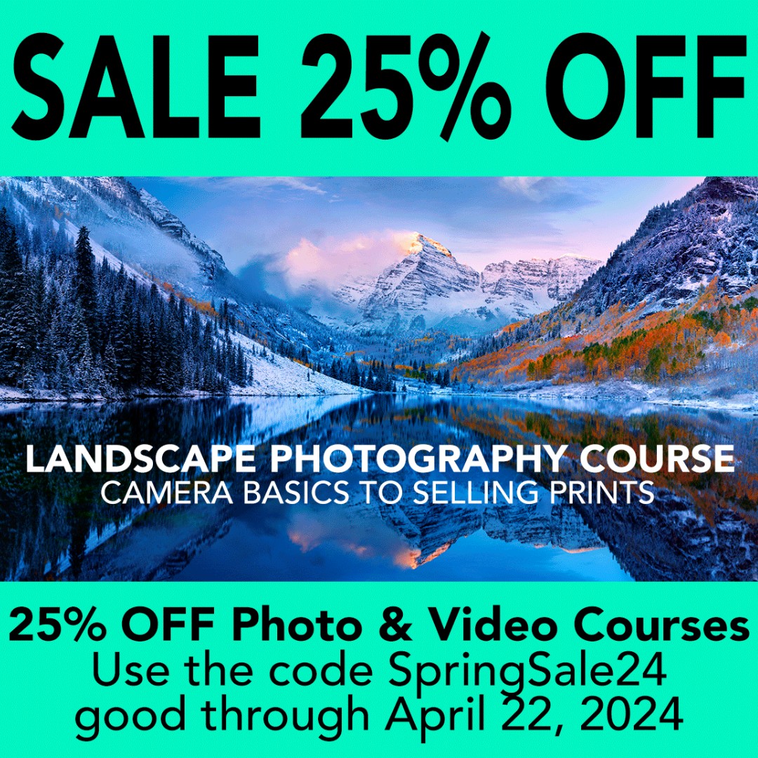 Last Day to GET 25% OFF - The Slanted Lens Spring Sale! Get 25% off our photo and video courses. Use the code SpringSale24 at check out. Offer good through April 22, 2024. theslantedlens.com/tsl-store/ #Sale #springsale #photocourse #theslantedlens #photography