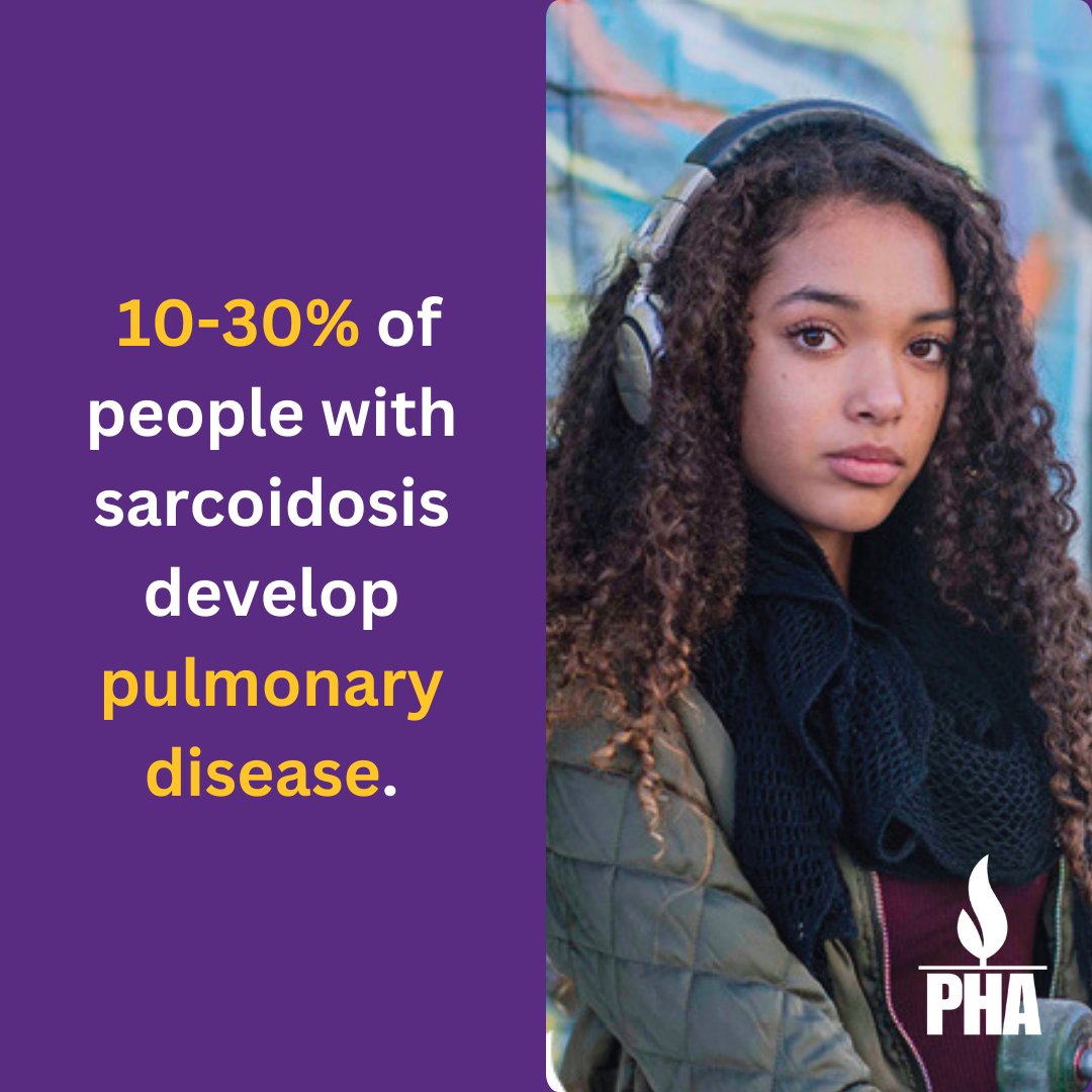 PHAssociation's tweet photo. April is #SarcoidosisAwarenessMonth. #Sarcoidosis can lead to #PH when weakened lungs ultimately cause failure of the right side of the heart. Learn more about the link between PH and sarcoidosis in our free brochure. https://t.co/x6OFo6b3O4 @StopSarcoidosis #MakeItVisible https://t.co/rwlWC4kBmv