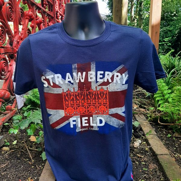 ✨ Exclusive to Strawberry Field ✨ The design shows our gates superimposed over a Union Jack, with the words “Strawberry Field” surrounding this iconic image. 👉Shop here ow.ly/CQ3E50RjPty #ShopStrawberryField #Beatlesfans #BeatlesMania