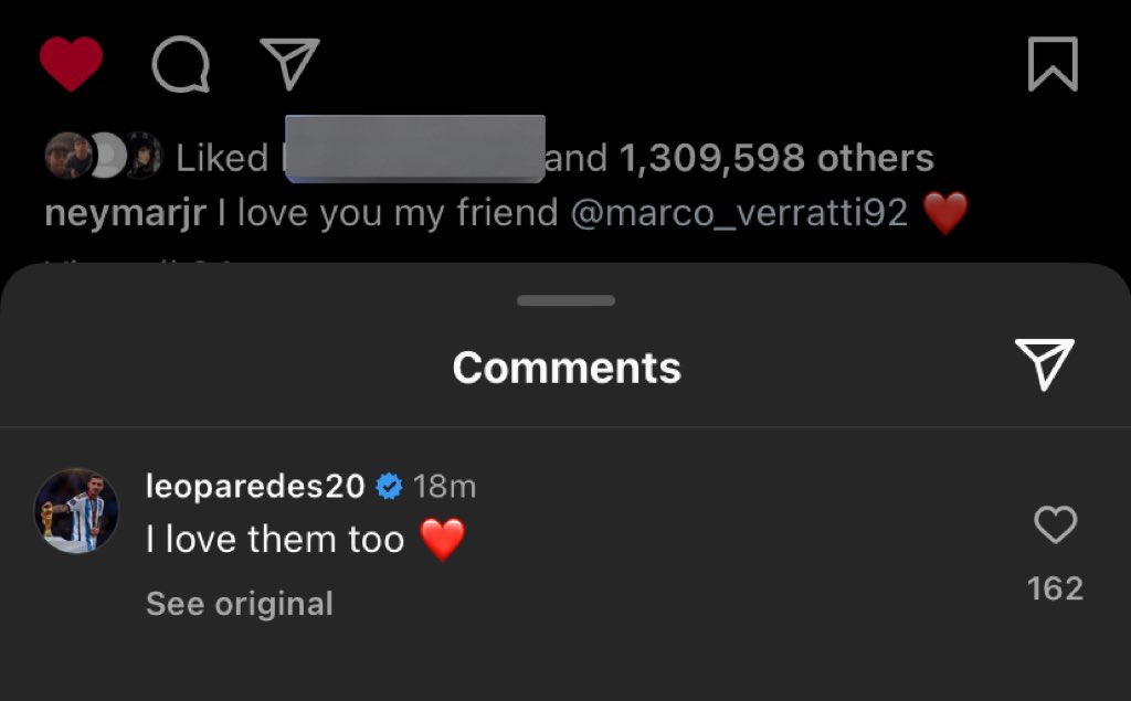 Paredes: “I love them too” 
STOP😢😢😢😢😢😢