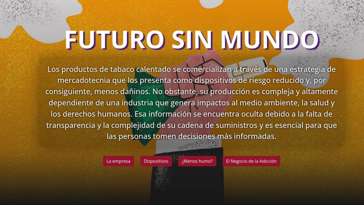 📌En #FuturoSinMundo exploramos el #NegocioDeLaAdicción y los costos ocultos de la producción de los dispositivos de tabaco calentado. ¿Cómo afecta esto a las comunidades y al medio ambiente?🔎 👉poderlatam.org/futuro-sin-mun…