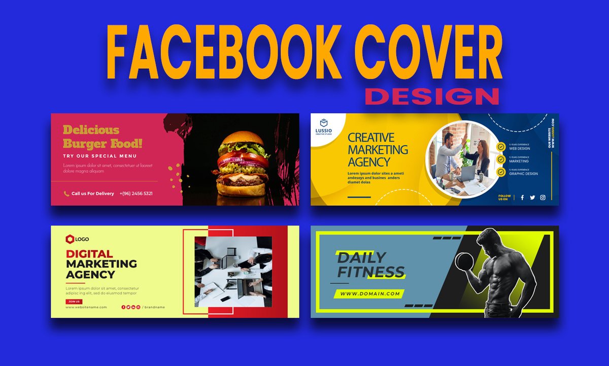 I will design facebook cover, banner, social media headers
-----------
---------------
#FacebookCover #FacebookBanner #YoutubeBanner #SocialMedia #Headers #SocialMedia #CoverPhoto #LinkdInCover #TwitterCover #instagrampost