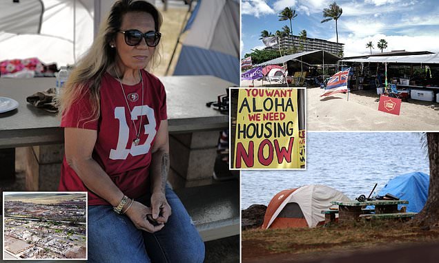 🚨 Maui fire survivors are living in tents while the US sends billions to Ukraine