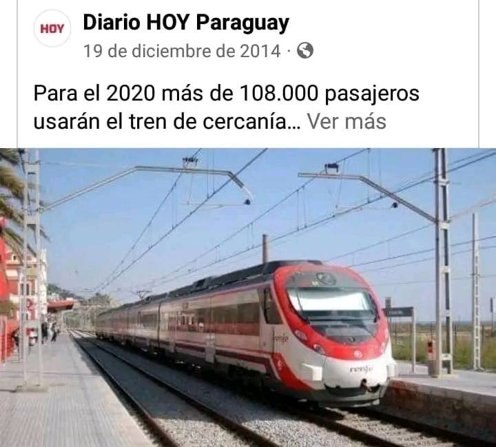 Aprovechando el hermoso domingo, tomé el tren de cercanías y vine a almorzar en Areguá. Súper rápido y cómodo