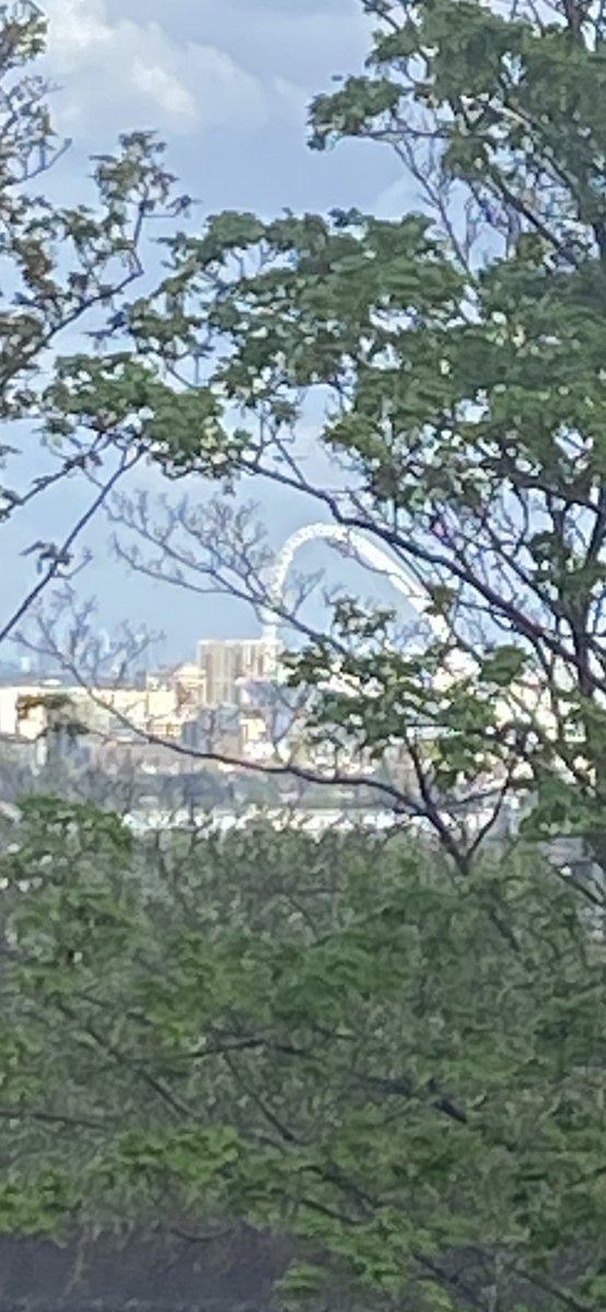 View from my window, a neutral Wembley Arch. Play up Cov City and make it Sky Blue #CoventryCity #COVMUN