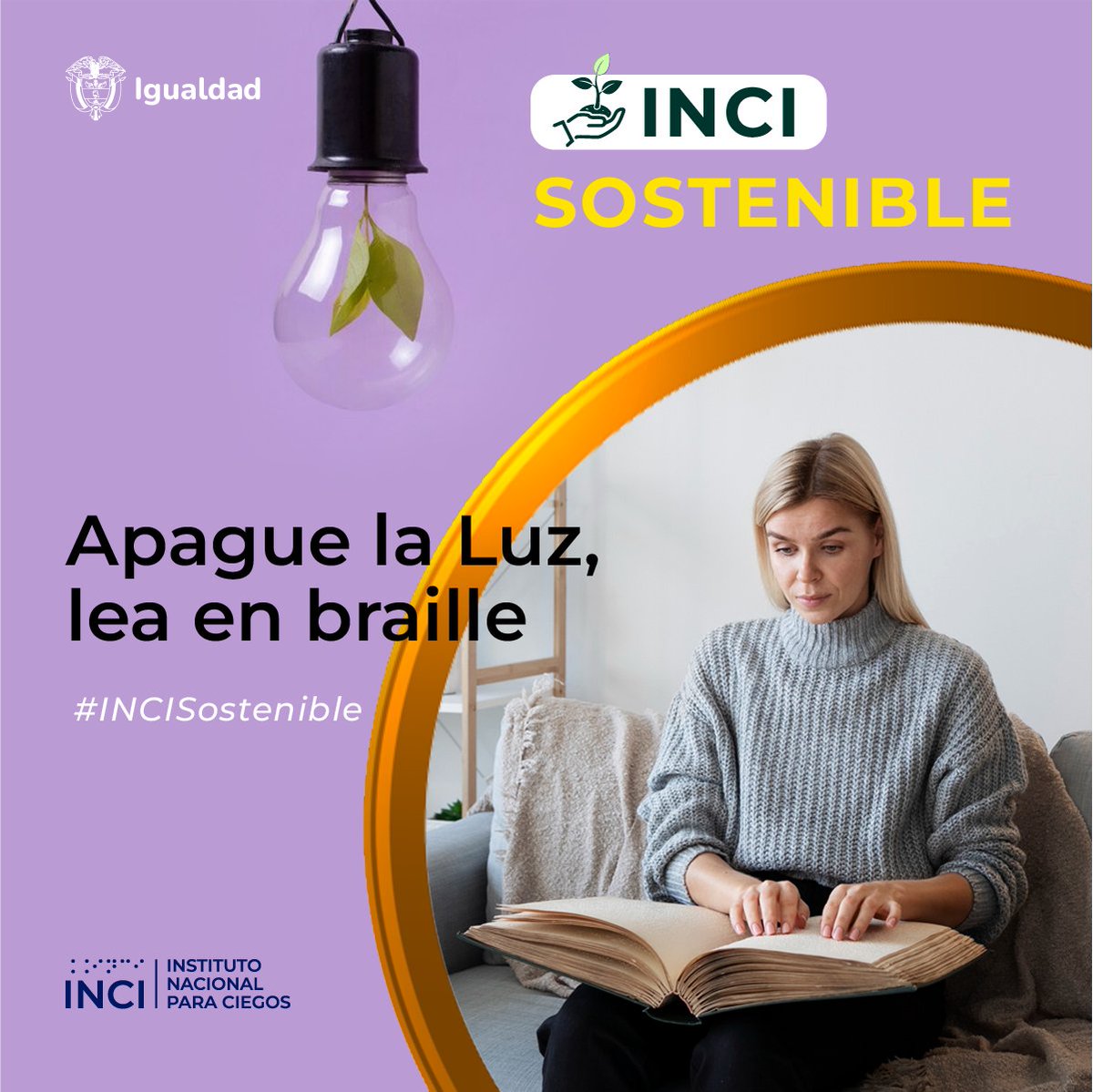 #INCISostenible | Apoye a reducir el consumo de electricidad y disfrute de los textos accesibles, sin necesidad de gastar energía en dispositivos móviles o computadores.