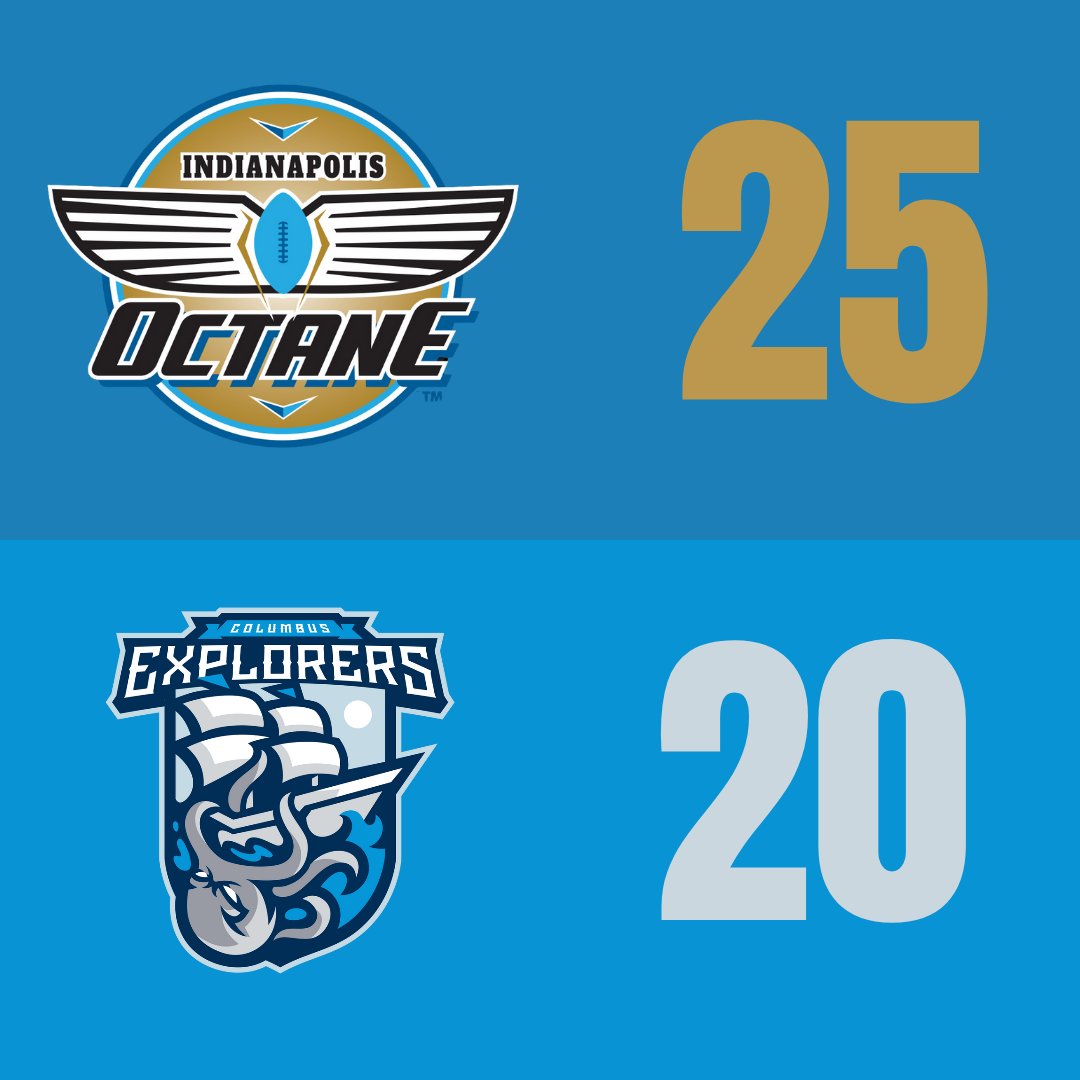 a7flindy's tweet photo. After a heart-pounding game, the Indianapolis Octane clinch a thrilling victory, boosting their record to 2-2! Next up, they're revving their engines for a return to Cincinnati to take on the Cin City Chaos.
#a7flindianapolis #indyoctane #a7fl #whatfuelsyou https://t.co/aJ4Q2o9eK7